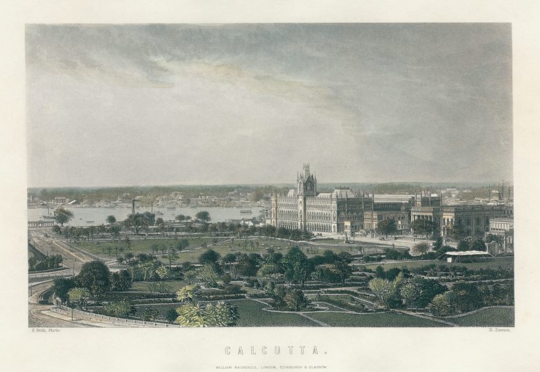India, Calcutta view, 1870