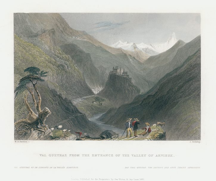 France, Val Queyraz from the Valley of Arvieux,1836