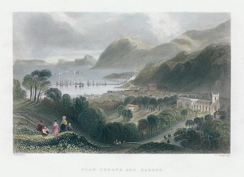 Wales, Port Penryn & Bangor, 1841