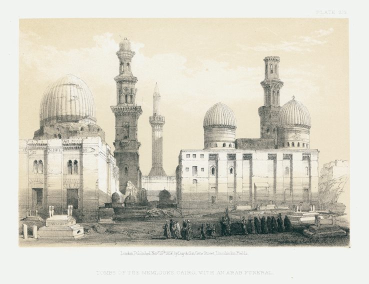 Egypt, Cairo, Tomb of the Memlooks, after David Roberts, 1868