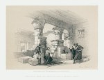 Egypt, Thebes, Portico of Dayr-El-Medineh, after David Roberts, 1868