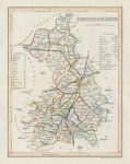 Cambridgeshire county map, 1848