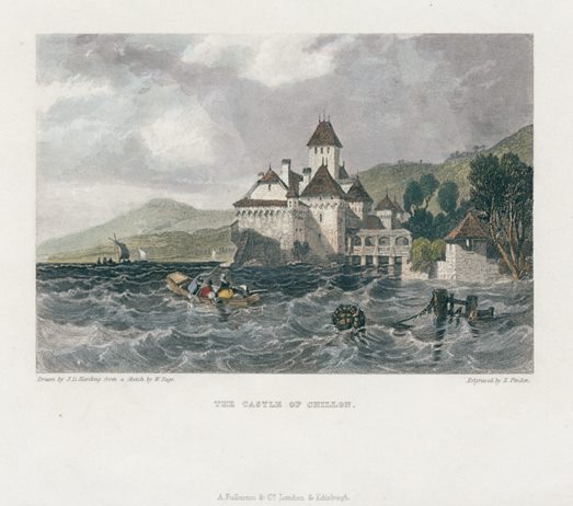 Switzerland, Castle of Chillon, 1836