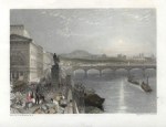 France, Paris from the Barriere de Passy, 1835