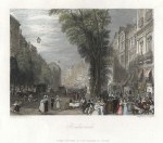 France, Paris, Boulevards, after Turner, 1835