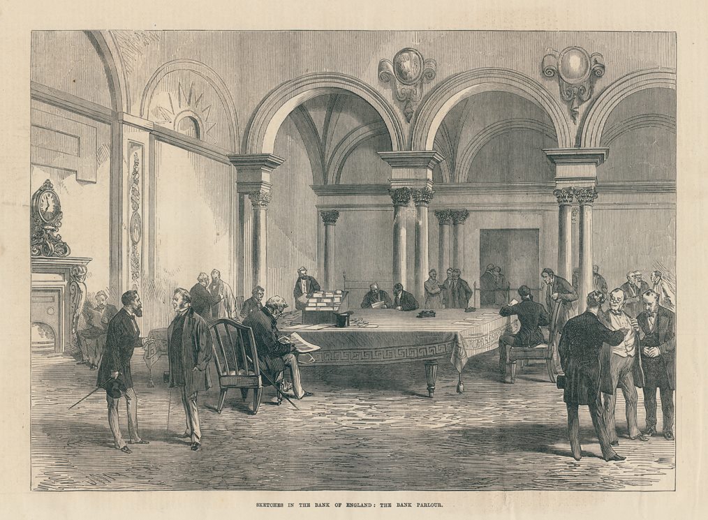 London, Bank of England, the Parlour, 1872