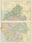 Cumberland & Westmoreland map (on 2 sheets), 1901