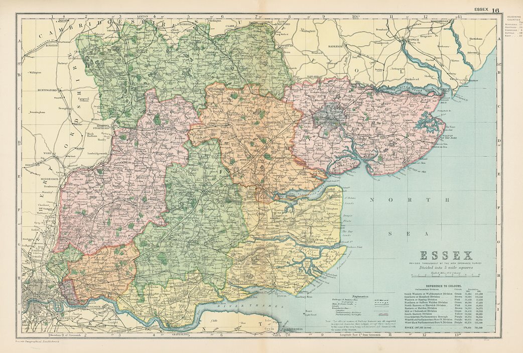 Essex map, 1901