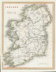 Ireland map, 1841