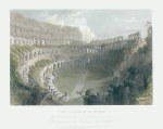 Italy, Rome, The Coliseum after Bartlett, 1846