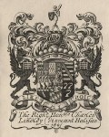 Armorial Bookplate of Charles Lindley Viscount Halifax, 1891