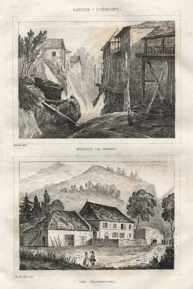 France/Italy, Moulins De Gresy & Les Charmettes, c1850