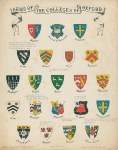 Oxford, Arms of the Colleges, c1880