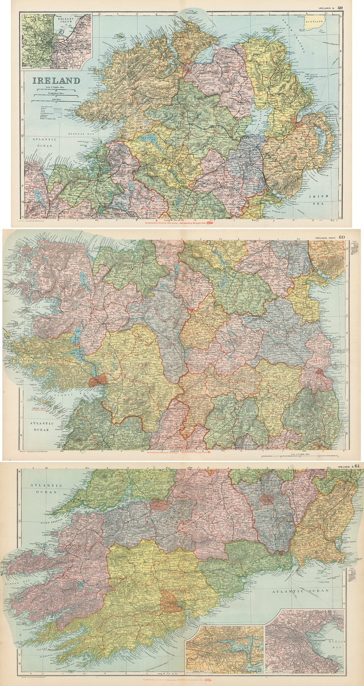 Ireland (on three sheets), 1901