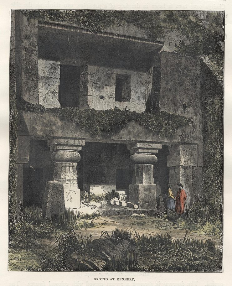 India, Grotto at Kennery, (Kanheri Caves), 1891
