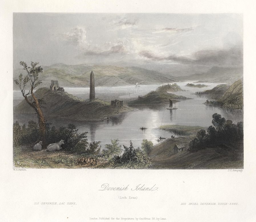 Ireland, Devenish Island (Loch Erne), 1841