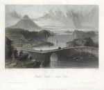 Ireland, Lough Conn, Pontoon Bridge (Co. Mayo), 1841