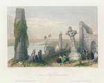Ireland, Clonmacnoise, Ancient Cross, 1841