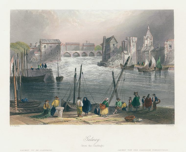 Ireland, Galway from the Claddagh, 1841