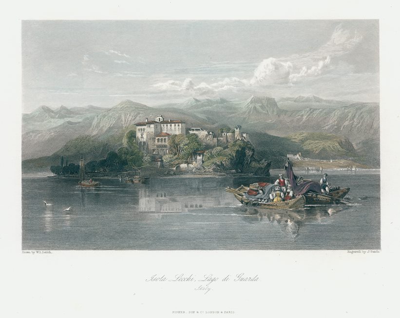 Italy, Lake Garda, Isola Lecchi (Isola di Garda), 1841