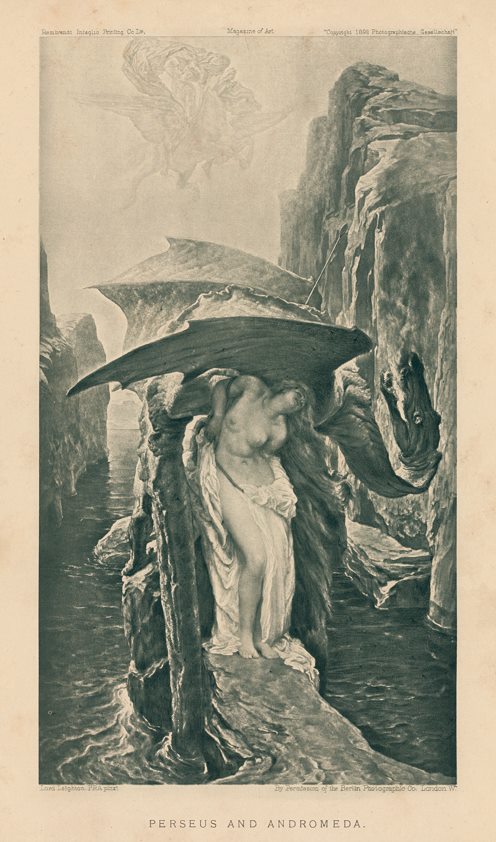 'Perseus and Andromeda' photogravure after Lord Leighton, 1896