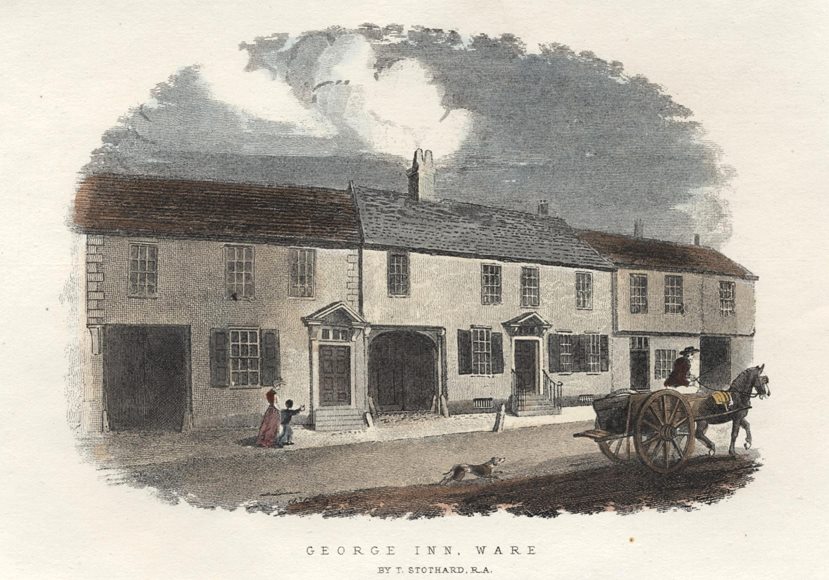 Hertfordshire, Ware, George Inn, c1855