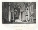 Italy, the 'Scala Regia' in the Vatican, Rome, 1840