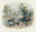 Turkey, Constantinople, Scene on the Barbyses, Valley of Sweet Waters, 1838