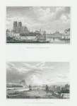 Paris, Notre Dame & Pont Rouge, Seine view, 1840