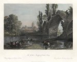 France, Tours, Gothic Bridge of Eudes, 1840
