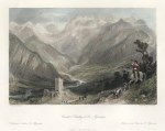 France, Castle & Valley d'Oo in the Pyrenees, 1840