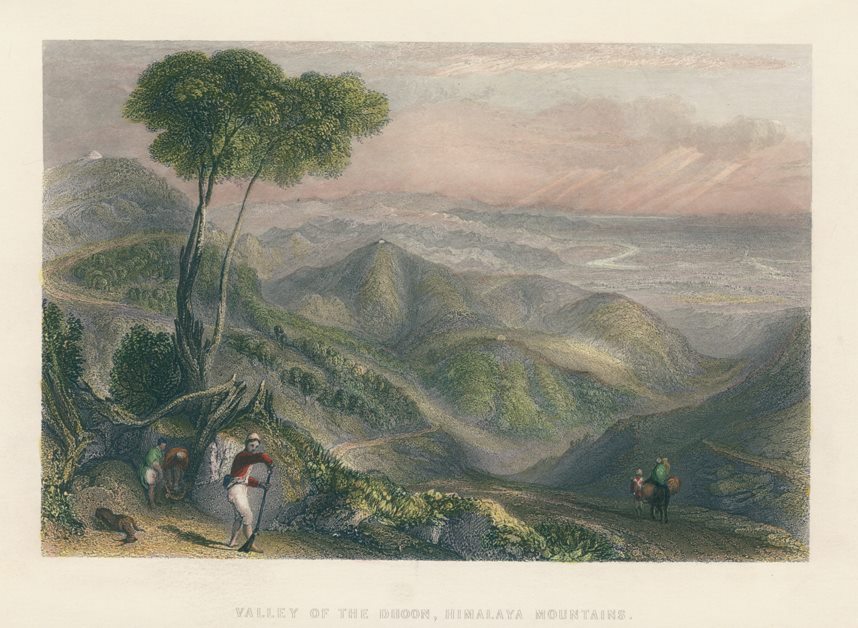 India, Valley of the Dhoon (Himalayas), 1860