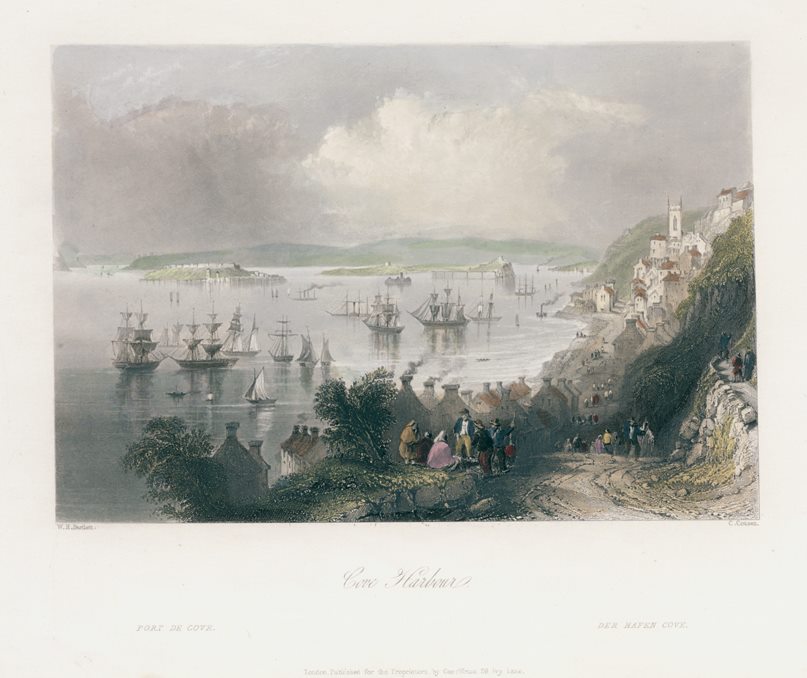 Ireland, Cork, Cove Harbour, 1841