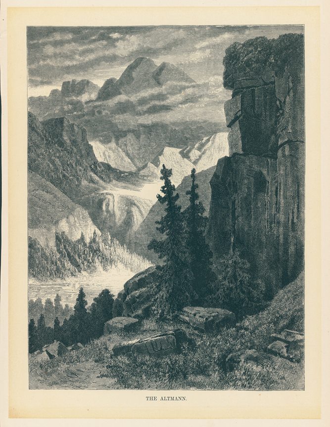 Switzerland, The Altmann, 1885