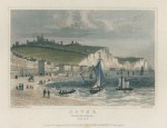 Kent, Dover from the beach, 1848