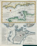 English Channel and plan of St.Malo, 1758