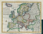 Europe map, 1758