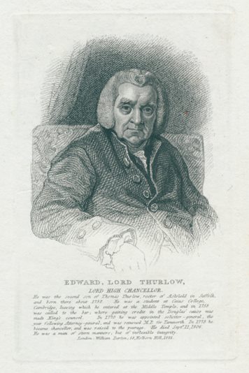 Edward, Lord Thurlow, Lord High Chancellor, 1823