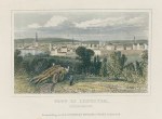 Leicester city view, 1848