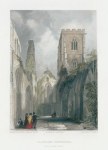 Wales, Llandaff Cathedral, 1836