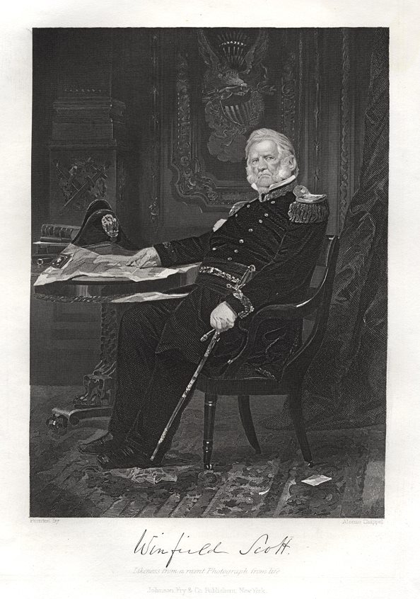 USA, Winfield Scott after Alonzo Chappel, 1861