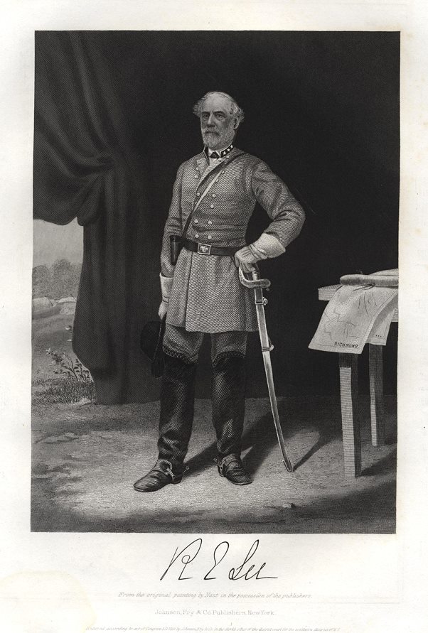 USA, Robert E Lee after Alonzo Chappel, 1861