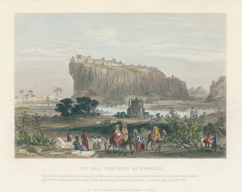 India, Hill Fortress of Gwalior, 1860