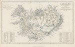 Iceland map, 1856
