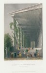 USA, Colonnade of Congress-Hall, Saratoga Springs, 1840