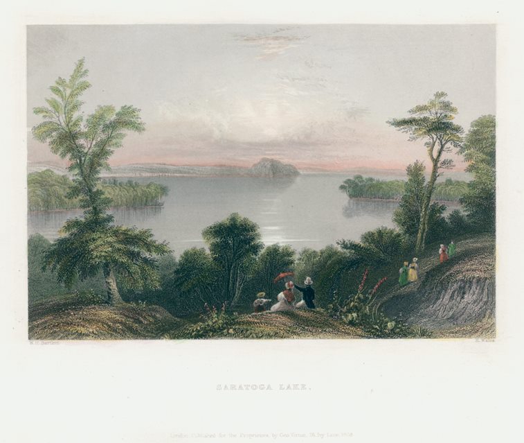 USA, Saratoga Lake, 1840