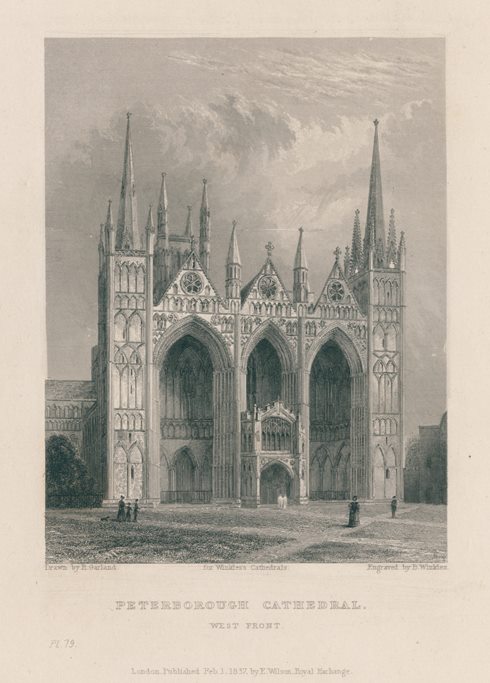 Cambridgeshire, Peterborough Cathedral, 1836