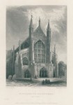 Hampshire, Winchester Cathedral, west front, 1836