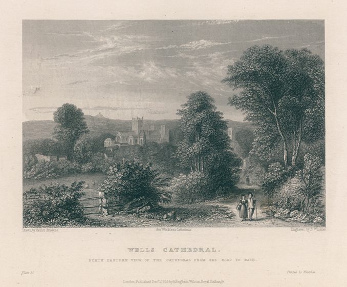 Somerset, Wells Cathedral, 1836