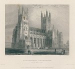 Kent, Canterbury Cathedral, South West view, 1836